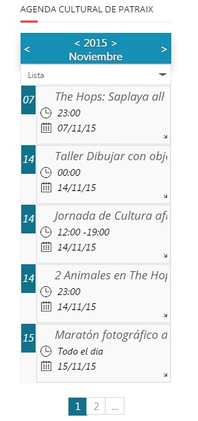 Agenda Cultural de Patraix