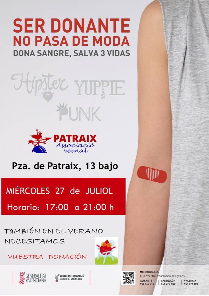 donación sangre julio 2016