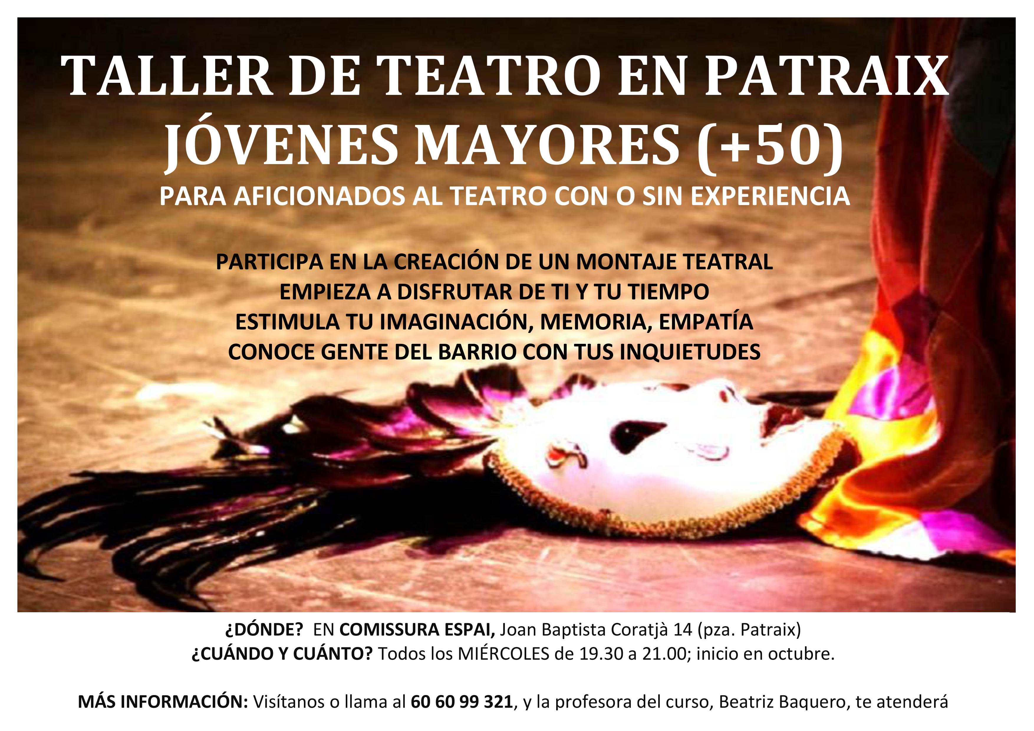 Comissura Espai: Taller de teatro jóvenes mayores (+50)