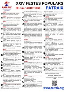 Programa fiestas Patraix