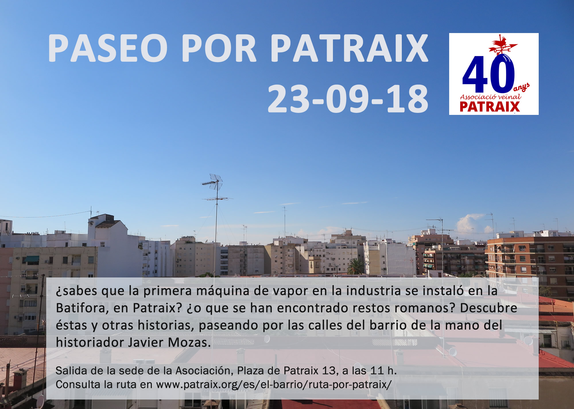 Passeig per Patraix 29/09/18