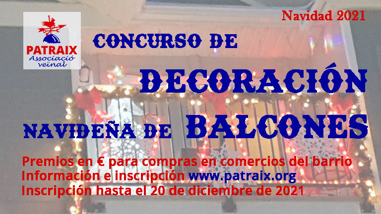 Concurso de decoración navideña de balcones 2021