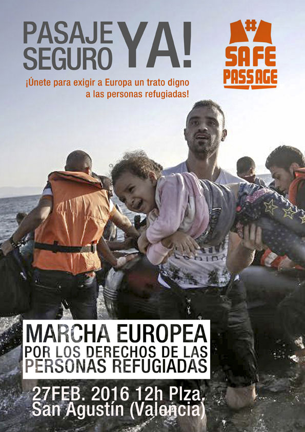 MARCHA EUROPEA #27F POR LOS DERECHOS DE LAS PERSONAS REFUGIADAS #SafePassage