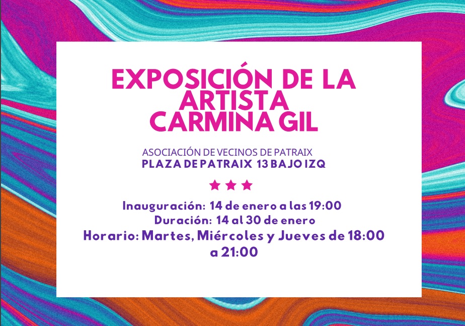 Exposición de pintura de Carmina Gil hasta 30/01